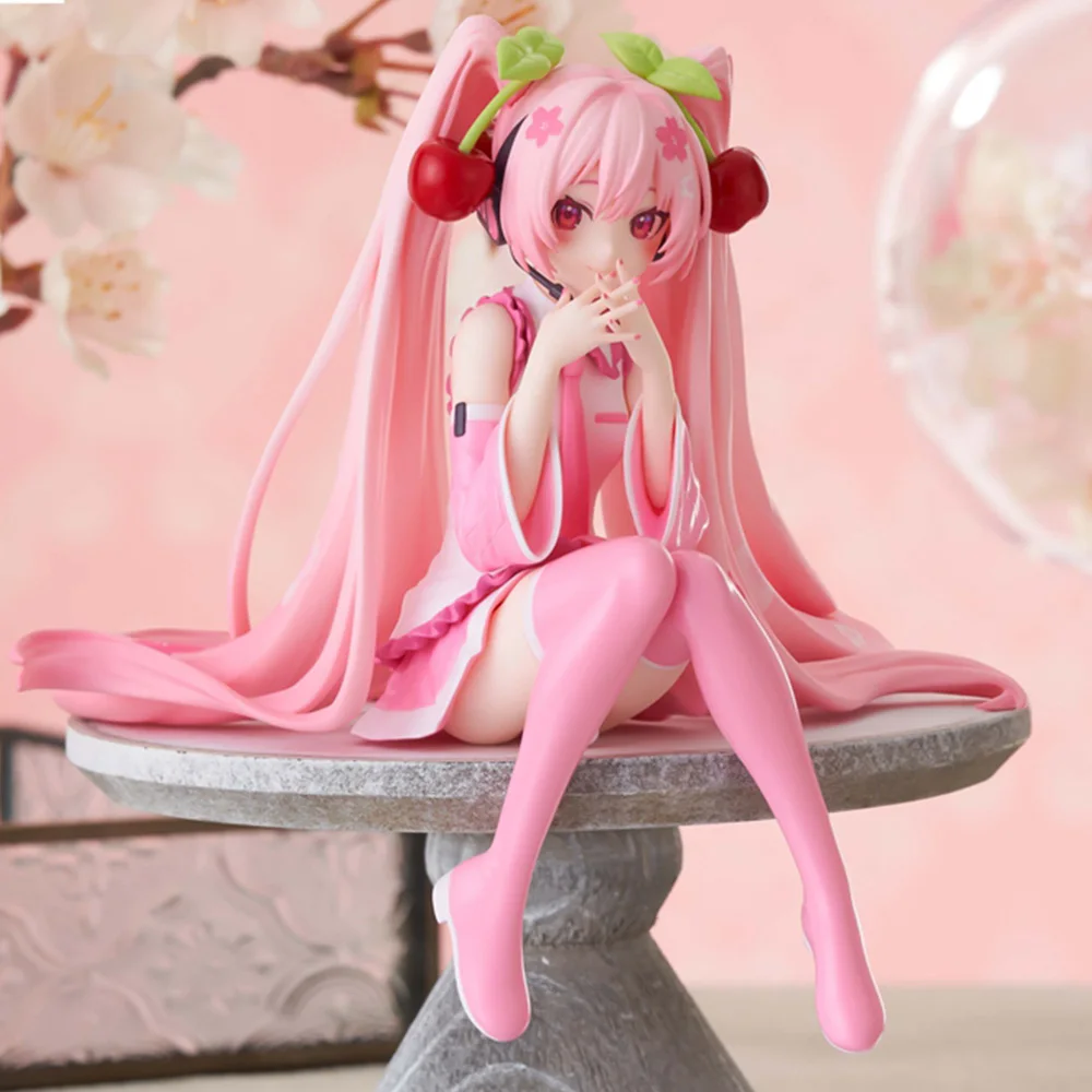 Nowa figurka Hatsune Miku Anime różowa sukienka model z pcv zabawki akcji wiśniowy różowy kwiat wiśni… Nowa figurka Hatsune Miku Anime różowa sukienka model z pcv zabawki akcji wiśniowy różowy kwiat wiśni…