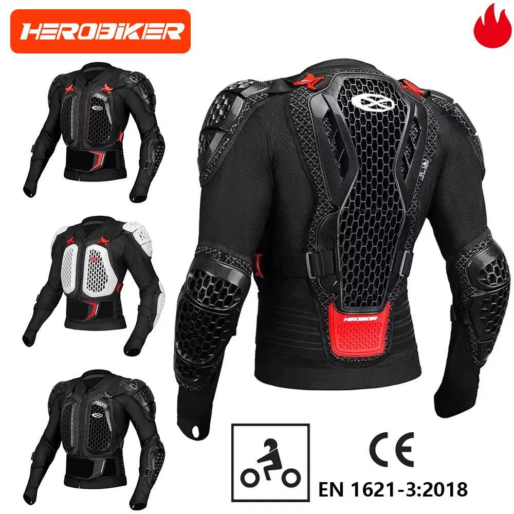 Nowa kurtka motocyklowa z ochraniaczami do motocrossu, odzież ochronna do jazdy terenowej, ochraniacze na…