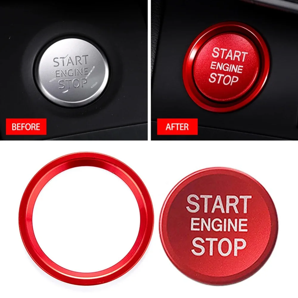 Nowa Osłona Przycisku Start Stop Silnika 4GB do Audi A4 A5 B9 B8 BT A7 C7 Q5 8R, Pierścień Dekoracyjny… Nowa Osłona Przycisku Start Stop Silnika 4GB do Audi A4 A5 B9 B8 BT A7 C7 Q5 8R, Pierścień Dekoracyjny…