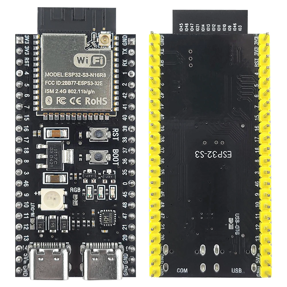 Nowa płytka rozwojowa ESP32-S3 z modułem 2.4G Wifi BT do AI IOT DIY ESP32-S3WROOM1 N16R8 MCU 44Pin Type-C 8M… Nowa płytka rozwojowa ESP32-S3 z modułem 2.4G Wifi BT do AI IOT DIY ESP32-S3WROOM1 N16R8 MCU 44Pin Type-C 8M…