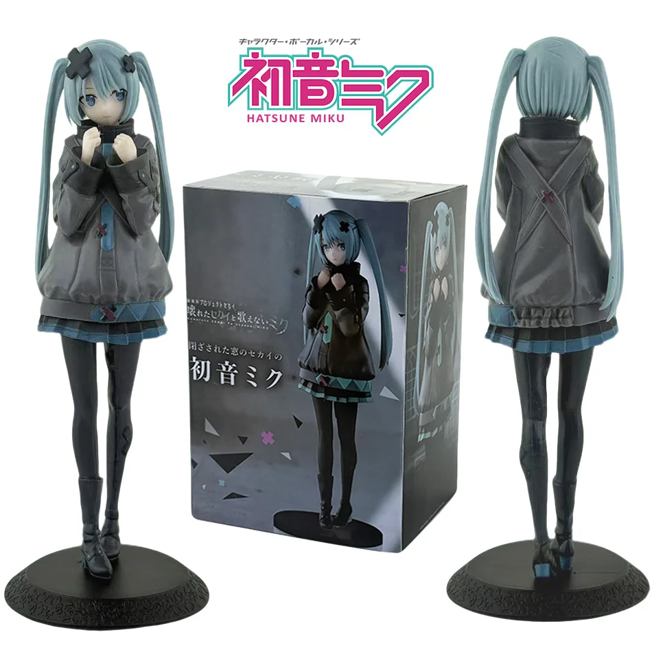 Nowa, urocza figurka anime Hatsune Miku w stylu Kwaii, model z PVC, zabawka, lalka kolekcjonerska, prezent…