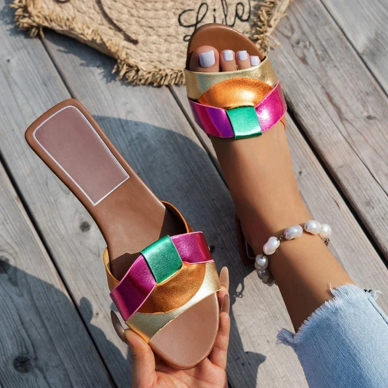 Nowe letnie designerskie damskie kapcie w jednolitym kolorze Zapatos De Mujer buty damskie kapcie damskie… Nowe letnie designerskie damskie kapcie w jednolitym kolorze Zapatos De Mujer buty damskie kapcie damskie…