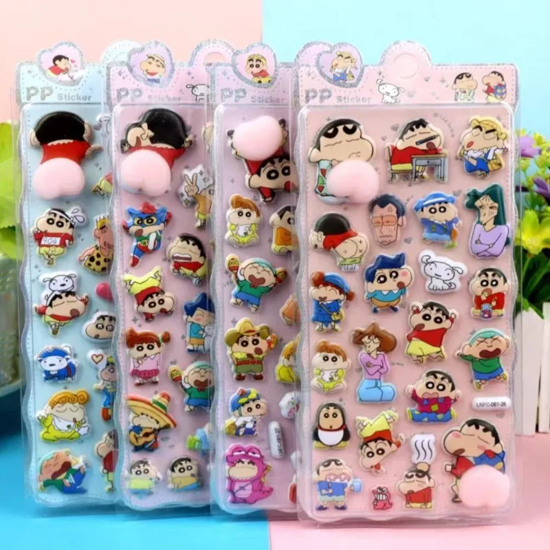 Nowe naklejki antystresowe Crayon Shin Chan, urocze, kreatywne, trójwymiarowe naklejki z pianki, naklejki DIY… Nowe naklejki antystresowe Crayon Shin Chan, urocze, kreatywne, trójwymiarowe naklejki z pianki, naklejki DIY…