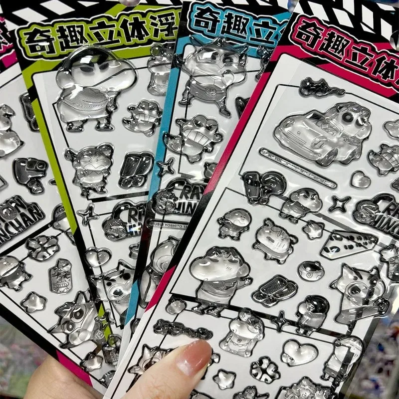 Nowe naklejki reliefowe Crayon Shin-chan, kreskówkowe naklejki 3D stereoskopowe, modne, delikatne, z… Nowe naklejki reliefowe Crayon Shin-chan, kreskówkowe naklejki 3D stereoskopowe, modne, delikatne, z…