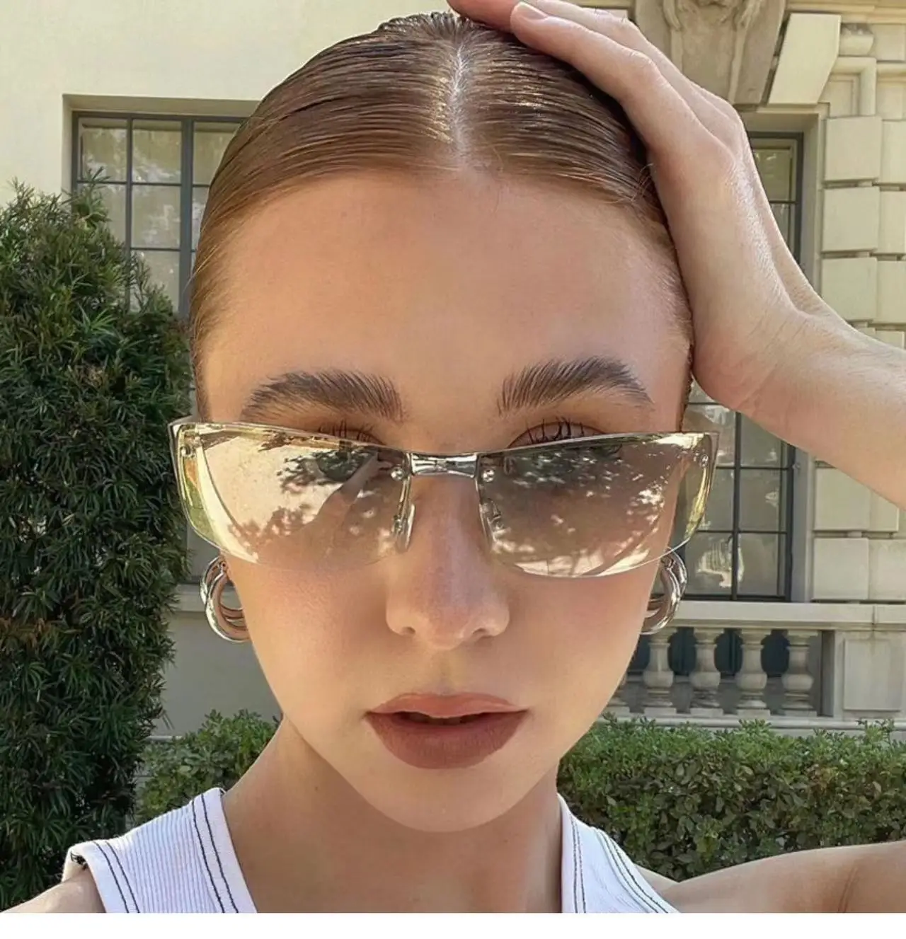 Nowe okulary przeciwsłoneczne Y2K Sports Punk Kobiety Marka Projektant Kwadratowe diamenty bez oprawek Okulary… Nowe okulary przeciwsłoneczne Y2K Sports Punk Kobiety Marka Projektant Kwadratowe diamenty bez oprawek Okulary…