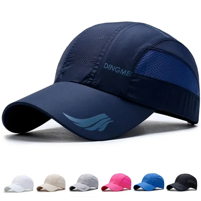 Nowe siatkowe czapki męskie szybkoschnące wiosenne letnie sportowe czapki przeciwsłoneczne na świeżym… Nowe siatkowe czapki męskie szybkoschnące wiosenne letnie sportowe czapki przeciwsłoneczne na świeżym…