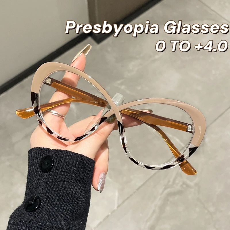 Nowe ultralekkie okulary do czytania Cat Eye damskie modne kolorowe blokowane okulary do starczowzroczności… Nowe ultralekkie okulary do czytania Cat Eye damskie modne kolorowe blokowane okulary do starczowzroczności…