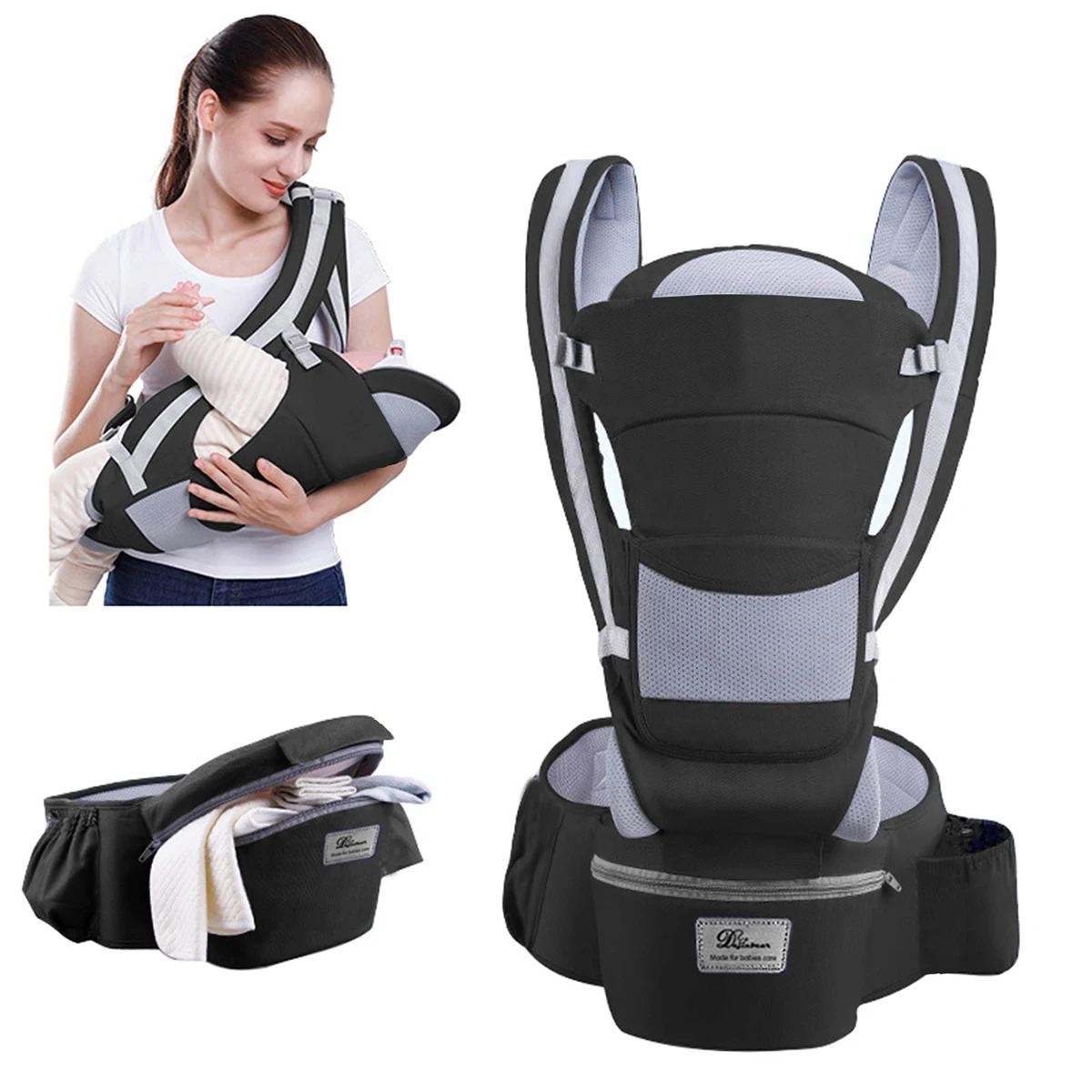 Noworodek ergonomiczny nosidełko dla dziecka plecak dla niemowląt nosidełko na biodra skierowane z przodu… Noworodek ergonomiczny nosidełko dla dziecka plecak dla niemowląt nosidełko na biodra skierowane z przodu…