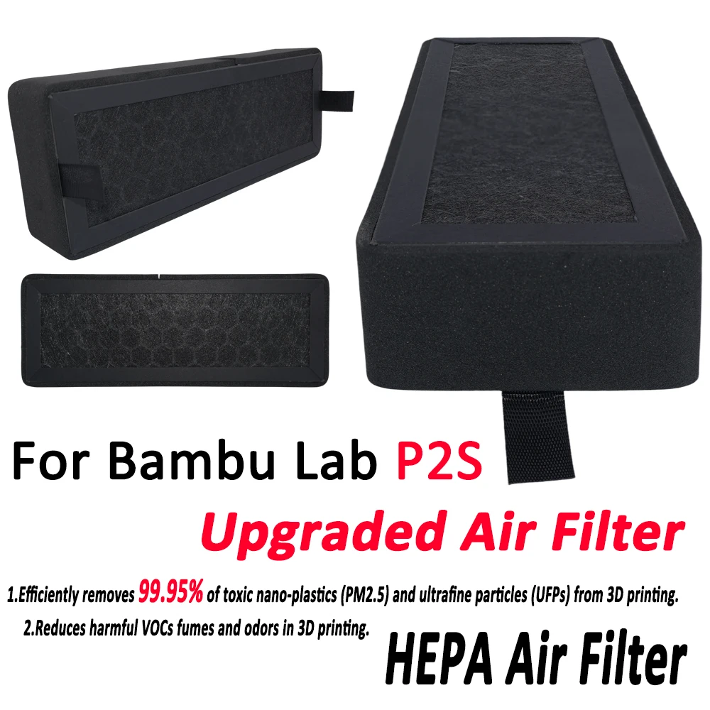Nowy filtr powietrza P2S do Bambu Lab P2S, filtr HEPA 13 z aktywnym węglem, zestaw filtrów powietrza… Nowy filtr powietrza P2S do Bambu Lab P2S, filtr HEPA 13 z aktywnym węglem, zestaw filtrów powietrza…