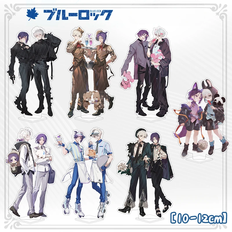 Nowy niebieski zamek akrylowy stojak rysunek Mikage Reo Nagi Seishiro Anime urządzenia peryferyjne sypialnia…