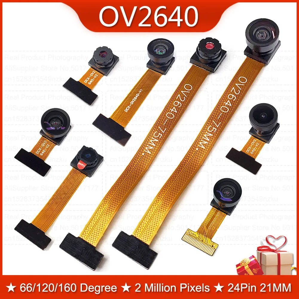 Nowy OV2640 moduł kamery dla ESP32 CAM moduł kamery 2MP 222 200 180 66 120 160 stopni 650nm 850nm noktowizor… Nowy OV2640 moduł kamery dla ESP32 CAM moduł kamery 2MP 222 200 180 66 120 160 stopni 650nm 850nm noktowizor…