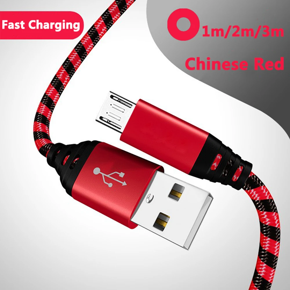 Nylonowy pleciony przewód ładowarki Kabel Micro USB Synchronizacja daty 2A Szybkie ładowanie dla Samsung… Nylonowy pleciony przewód ładowarki Kabel Micro USB Synchronizacja daty 2A Szybkie ładowanie dla Samsung…