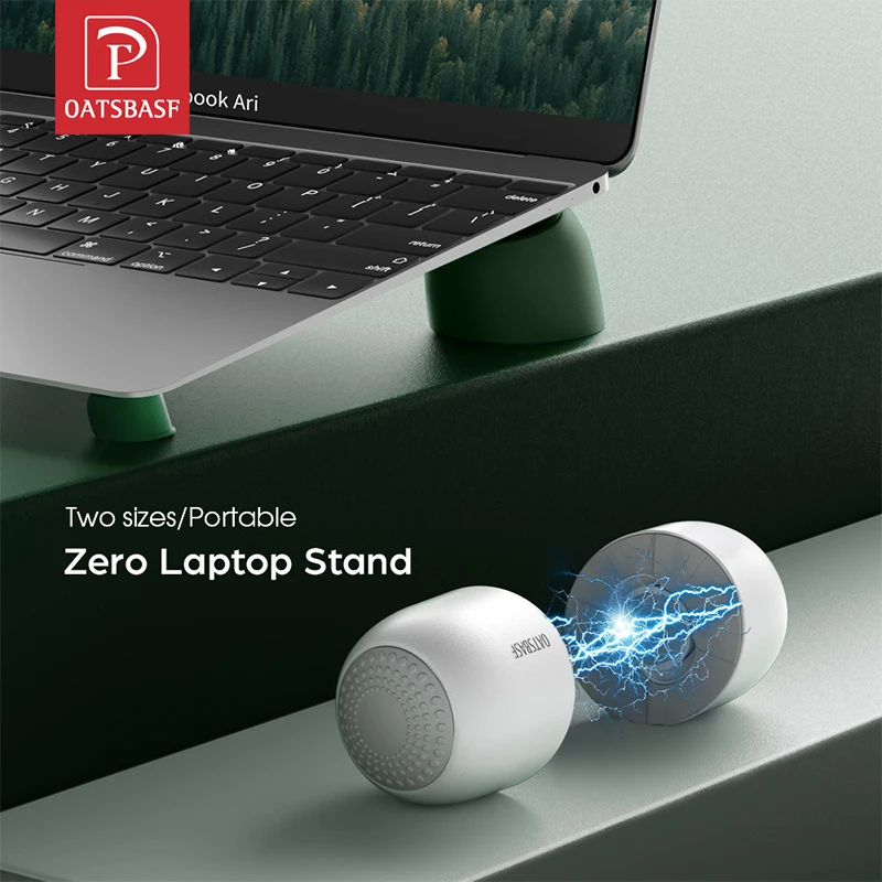 Oatsbasf przenośna podstawka do laptopa magnetyczna podstawka chłodząca do laptopa dla MacBook Air Pro Xiaomi…