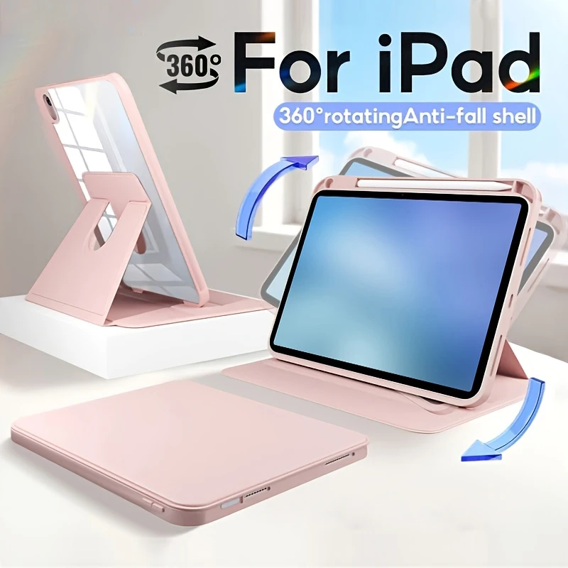 Obrotowe o 360 stopni akrylowe etui z funkcją automatycznego budzenia/usypiania do iPad mini Air Pro 1 2 3 4 5… Obrotowe o 360 stopni akrylowe etui z funkcją automatycznego budzenia/usypiania do iPad mini Air Pro 1 2 3 4 5…