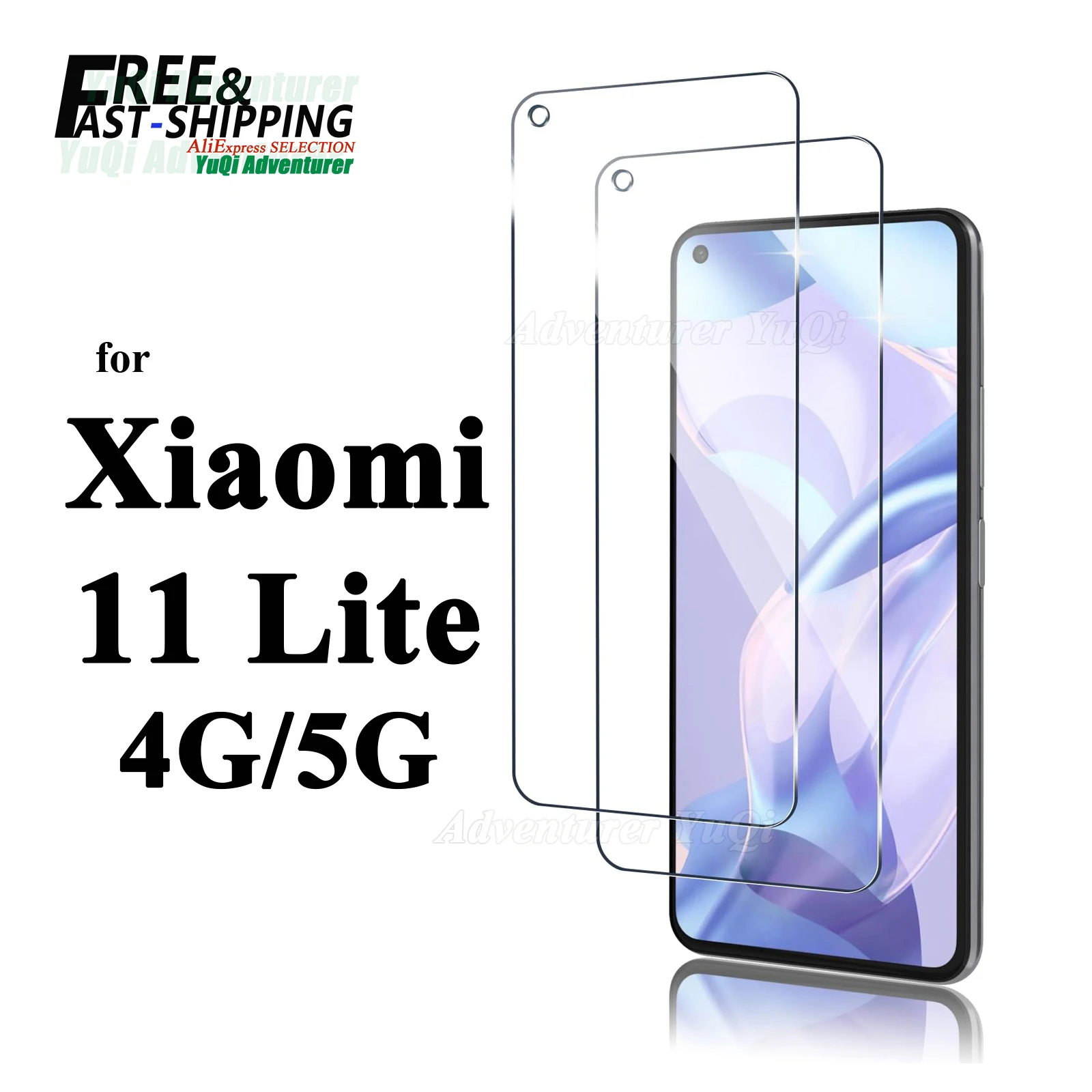Ochraniacz ekranu dla Xiaomi 11 Lite 4G 5G Szkło hartowane HD Crystal High Aluminium 9H Anti Scratch Case…