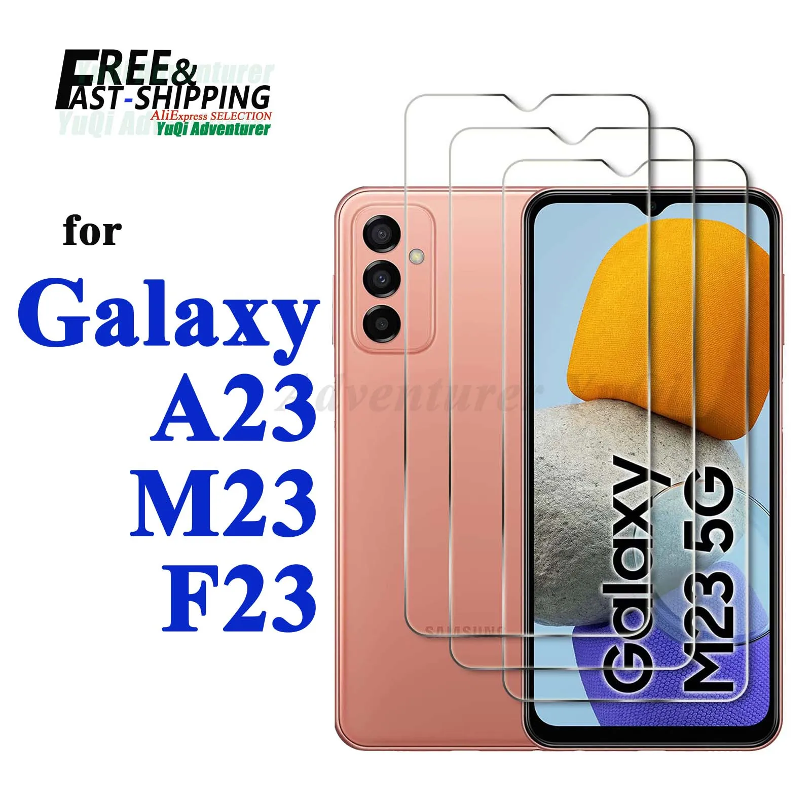 Ochraniacz ekranu do Galaxy A23 M23 F23 Samsung Szkło hartowane Wysokiej jakości aluminium 9H Przezroczyste…