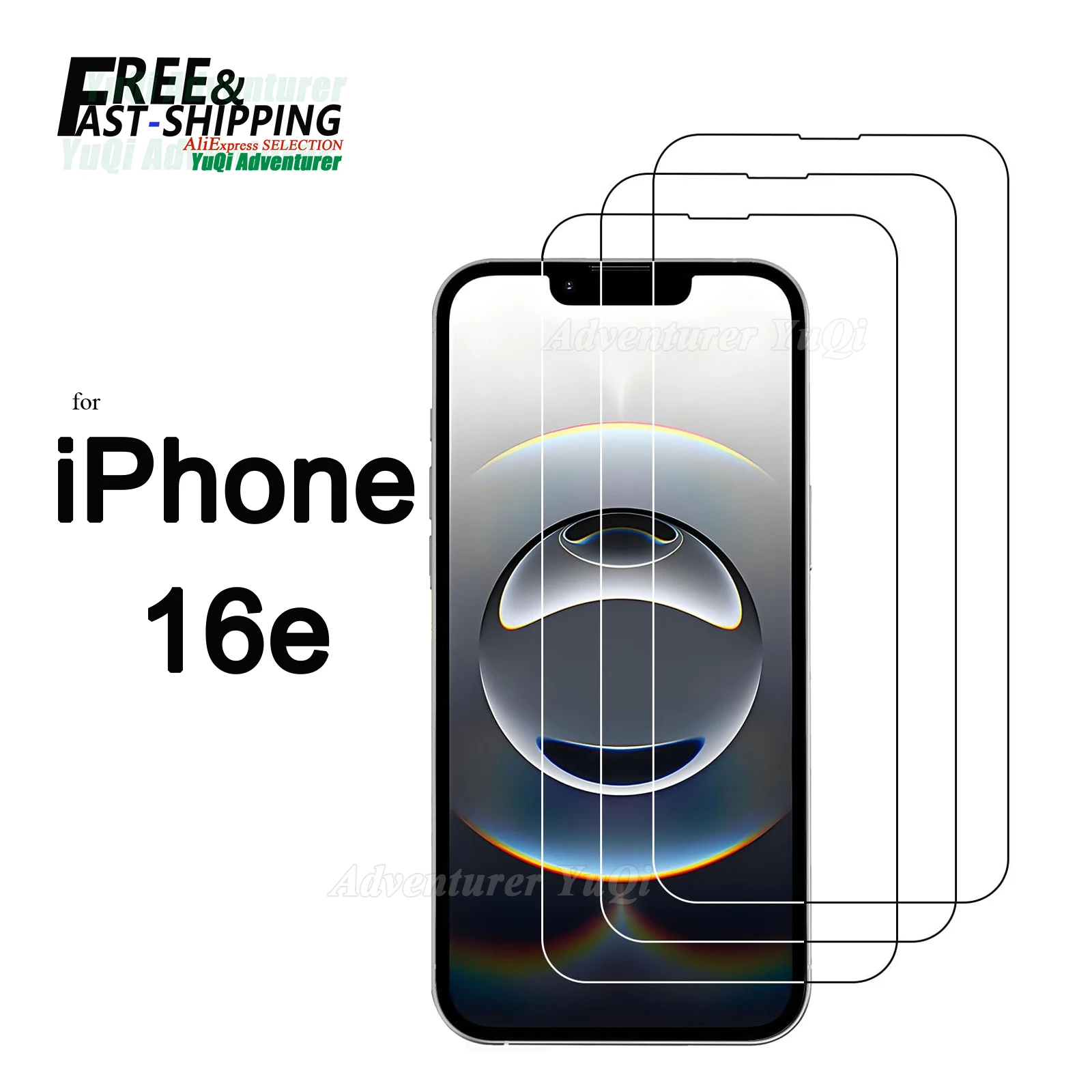 Ochraniacz ekranu do iPhone’a 16e Szkło hartowane HD Crystal Mica 9H Etui odporne na zarysowania Przejrzyste