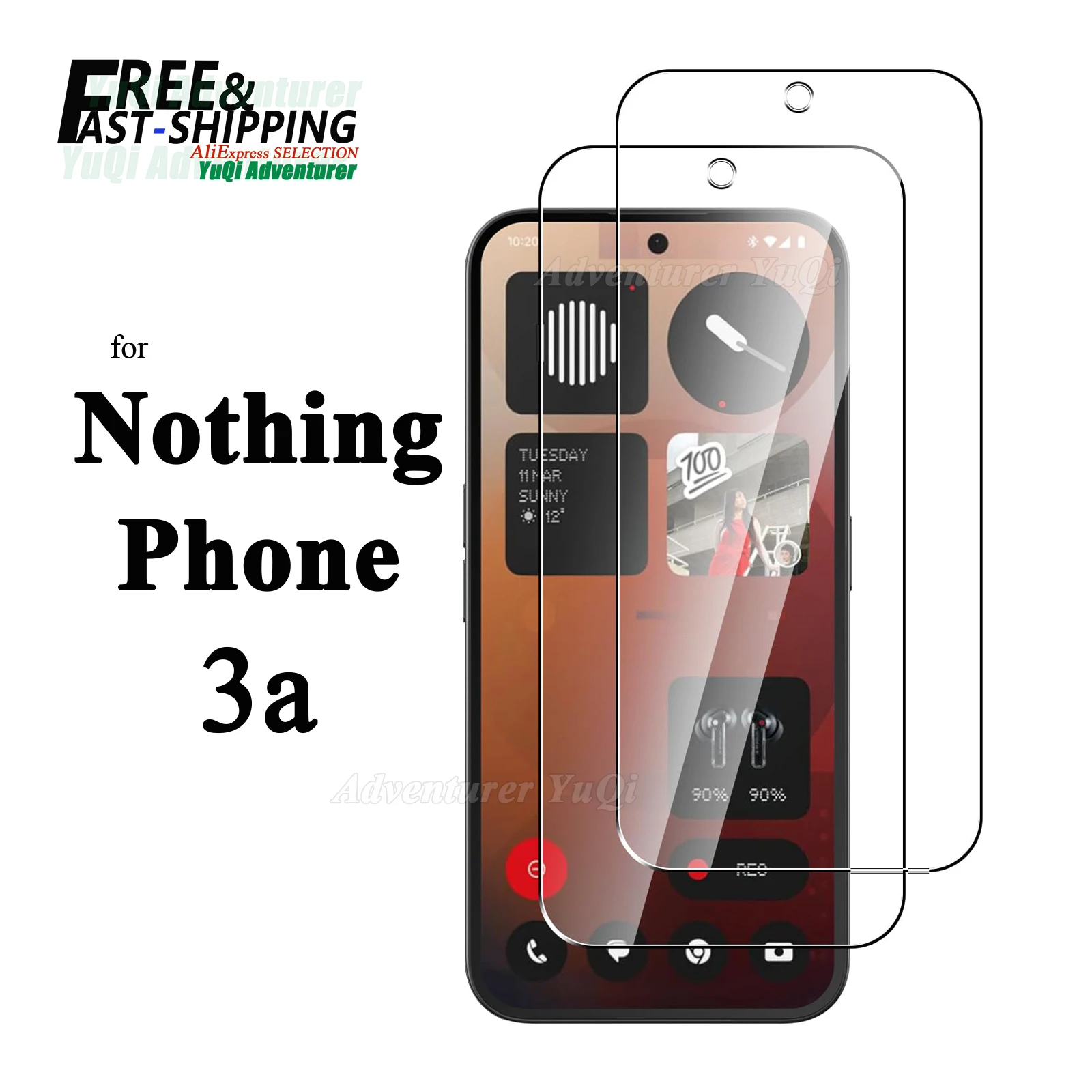 Ochraniacz ekranu do Nothing Phone 3a Szkło hartowane HD 9H Przezroczysty, odporny na zarysowania…