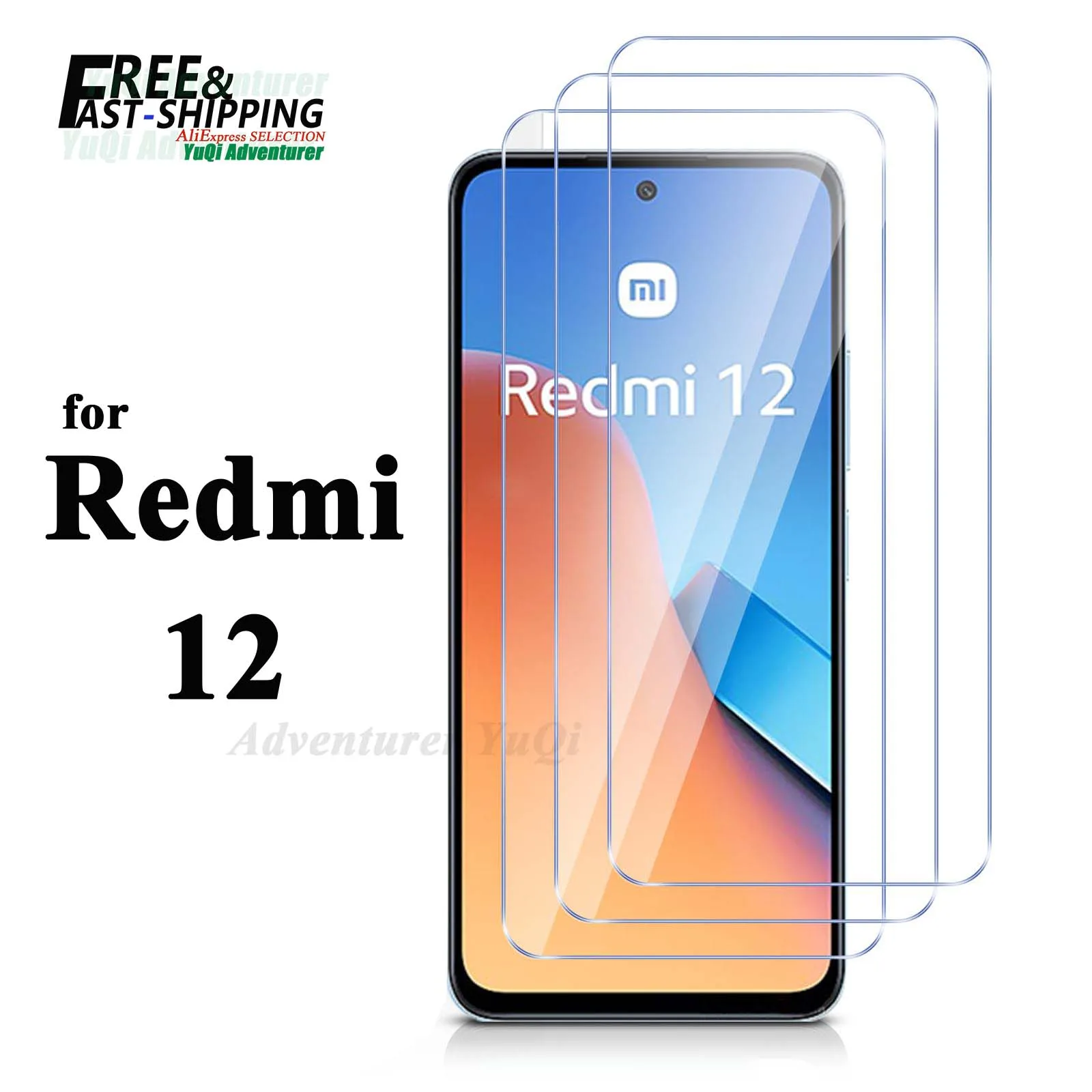 Ochraniacz ekranu do Redmi 12 Xiaomi, szkło hartowane HD Crystal 9H odporny na zarysowania, wysoki stopień…