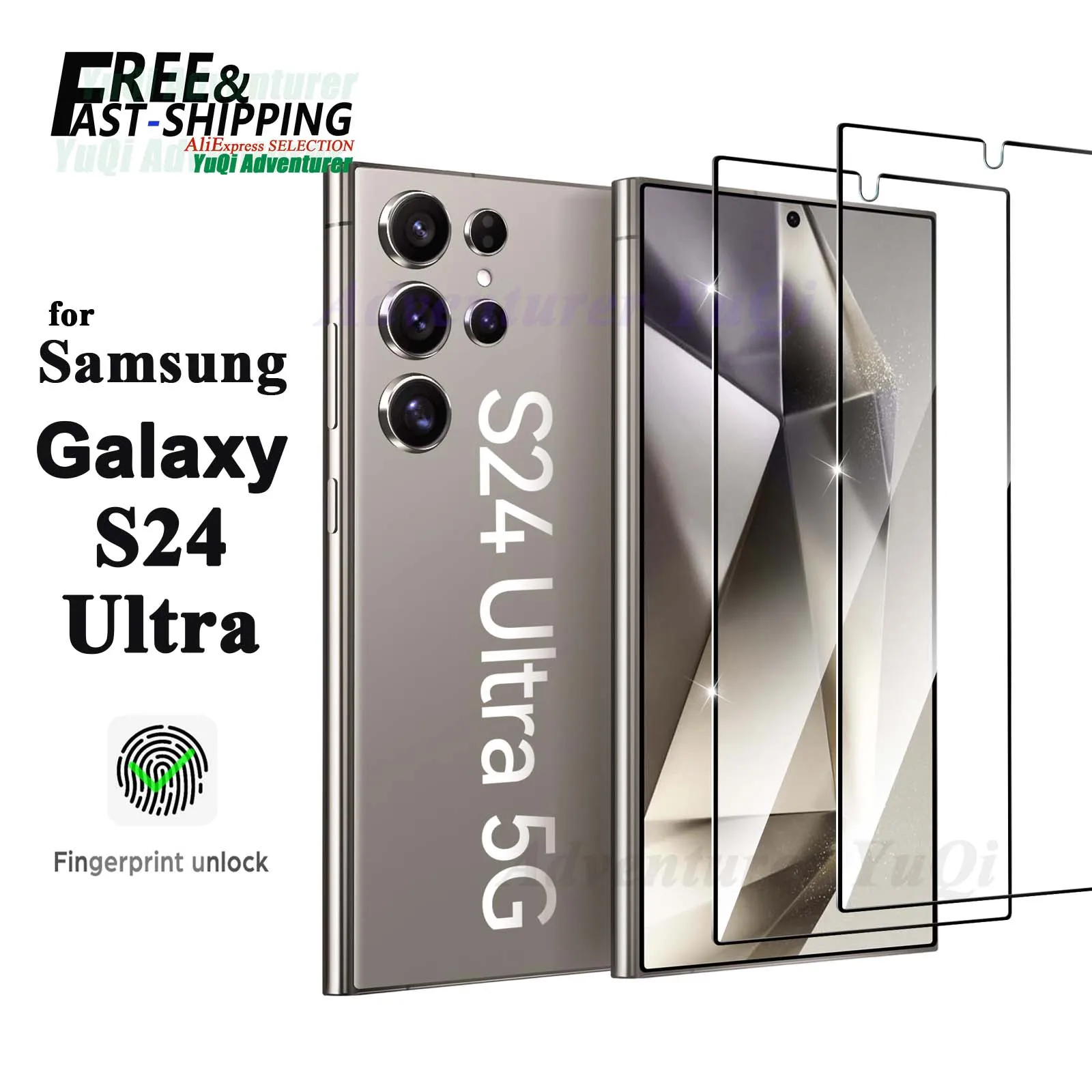 Ochraniacz ekranu do Samsung Galaxy S24 Ultra Szkło hartowane HD Crystal 9H Wysoka wytrzymałość 2 Aluminiowe… Ochraniacz ekranu do Samsung Galaxy S24 Ultra Szkło hartowane HD Crystal 9H Wysoka wytrzymałość 2 Aluminiowe…