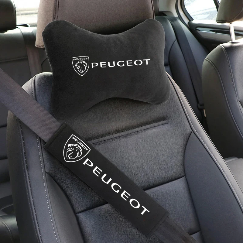 Ochraniacze na pasy bezpieczeństwa, nakładki na ramię, zagłówki, poduszki pod szyję do Peugeot 206 307 308…