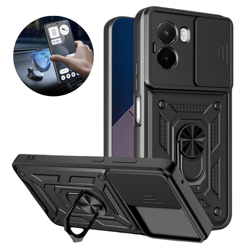 Odporne na wstrząsy etui pancerne do Mi POCO M7 4G z uchwytem samochodowym, osłona na telefon, ochrona…
