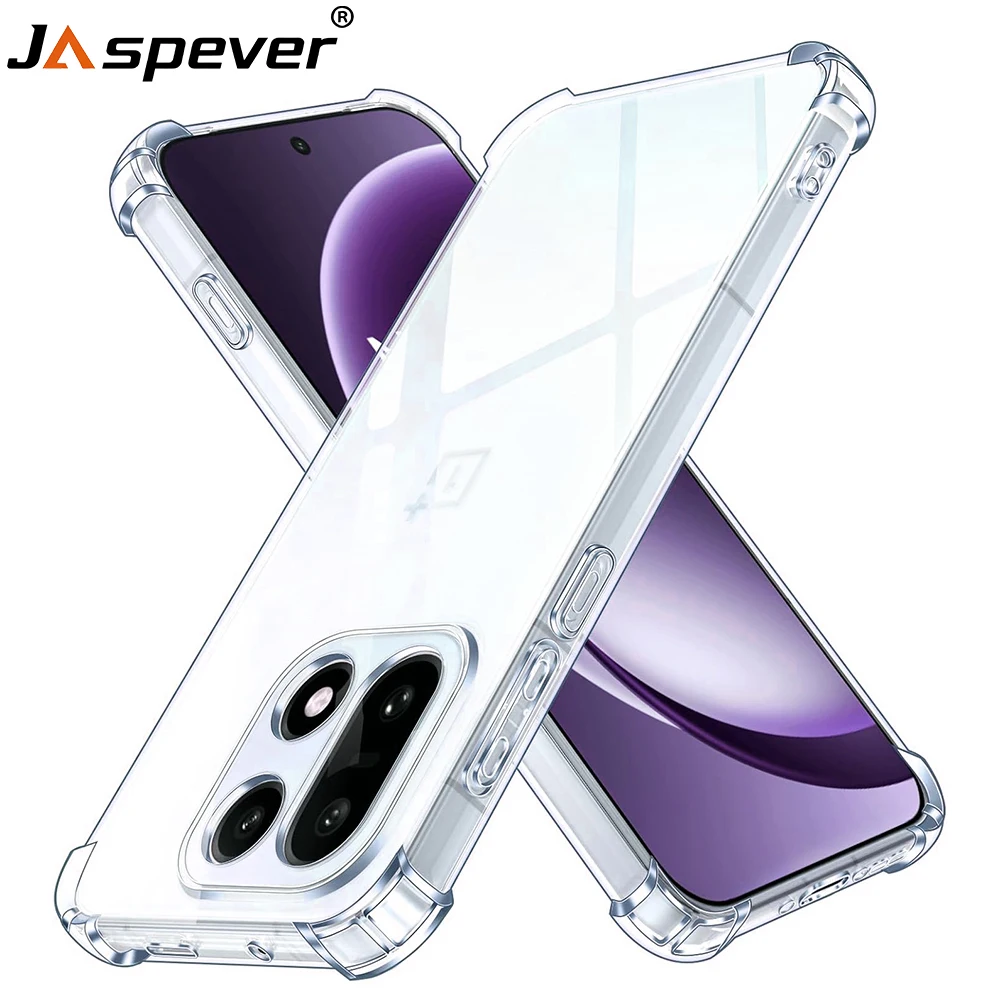 Odporne na wstrząsy przezroczyste etui z miękkiego silikonu do Oneplus 15 13 13T 13R 12 12R 11 11R 10R 10 10T…