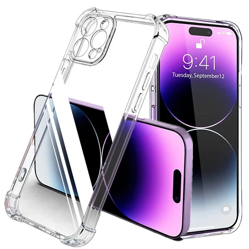 Odporne na wstrząsy silikonowe przezroczyste etui na telefon iPhone 13 11 14 Pro Max 12 Mini Lens Protection… Odporne na wstrząsy silikonowe przezroczyste etui na telefon iPhone 13 11 14 Pro Max 12 Mini Lens Protection…