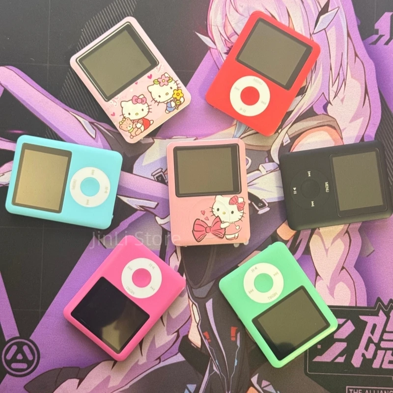 Odtwarzacz MP3 Hello Kitty Sanrio Anime Mini Walkman Słodki Przenośny Odtwarzacz Muzyczny Kawaii E-Book…