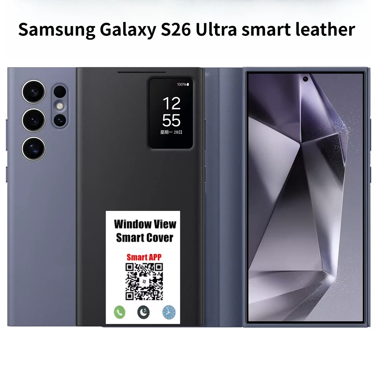 Oficjalne etui S-View Flip Smart Display Case do oryginalnego Samsung Galaxy S26 Ultra S25 FE S24 S23 S22… Oficjalne etui S-View Flip Smart Display Case do oryginalnego Samsung Galaxy S26 Ultra S25 FE S24 S23 S22…