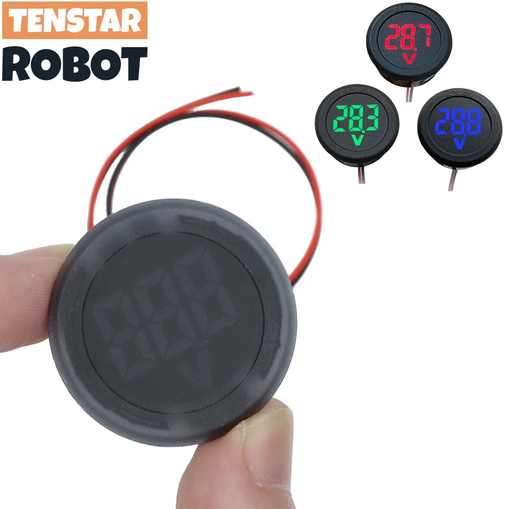 Okrągły wyświetlacz cyfrowy LED DC 4-100 V Okrągły dwuprzewodowy woltomierz Cyfrowy woltomierz DC Wyświetlacz… Okrągły wyświetlacz cyfrowy LED DC 4-100 V Okrągły dwuprzewodowy woltomierz Cyfrowy woltomierz DC Wyświetlacz…