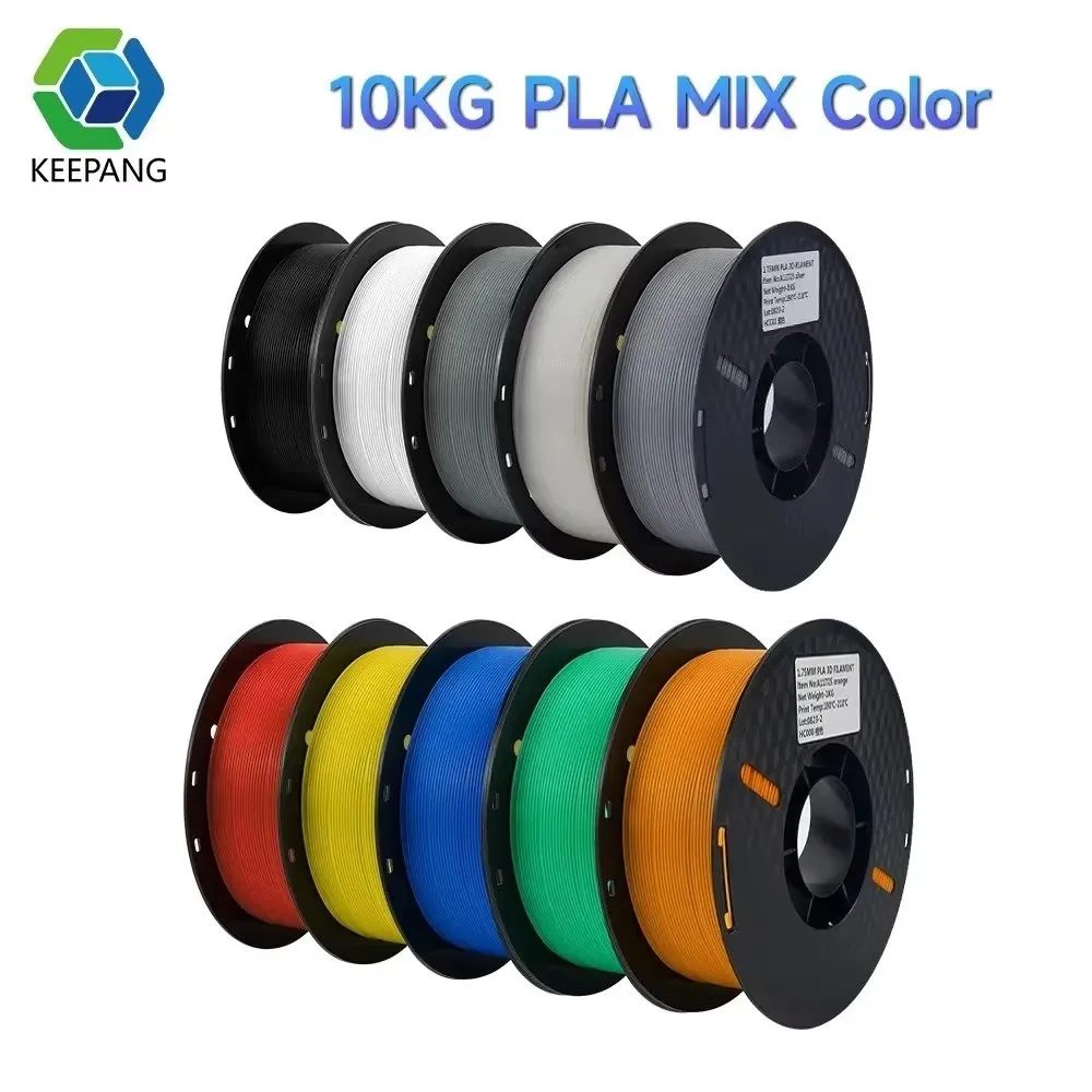 Określ kolor 10KG PLA Filament do drukarki 3D Plastik 1KG/Roll 1.75MM 100% Filamenty Ustawiane schludno… Określ kolor 10KG PLA Filament do drukarki 3D Plastik 1KG/Roll 1.75MM 100% Filamenty Ustawiane schludno…