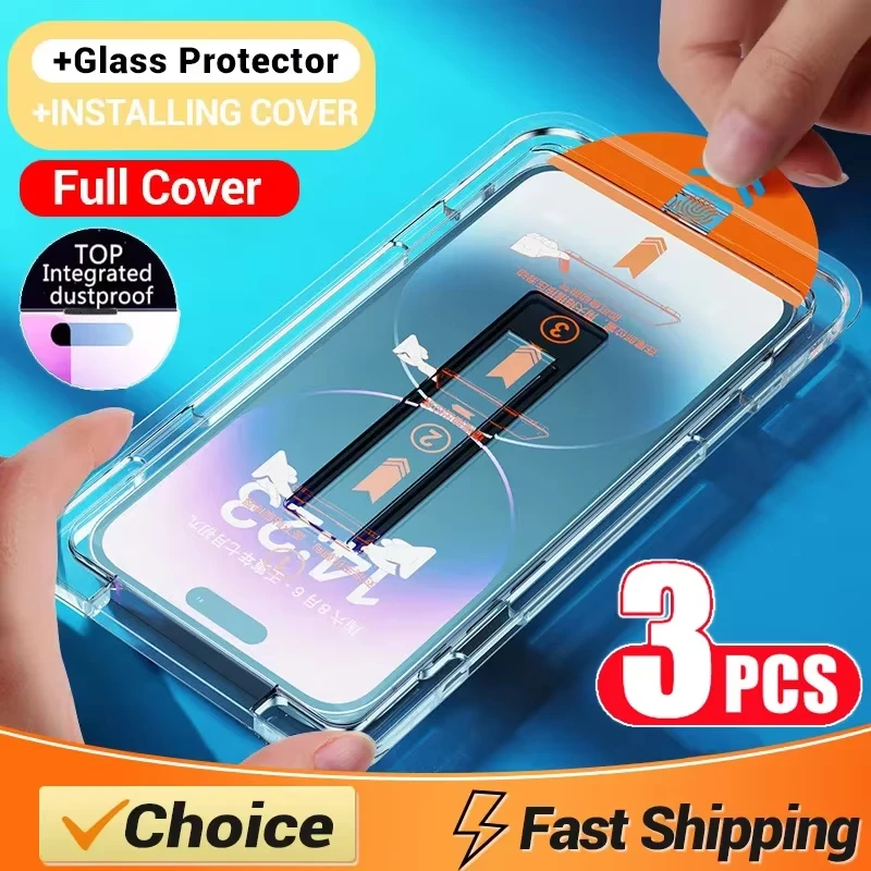 Oleofobowa powłoka, pyłoszczelna osłona ekranu do iPhone 17 Pro Max 16 15 13 11 12 14 Pro Max SE 7 8 XR, łatwa…