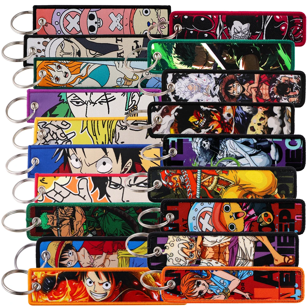 ONE PIECE Anime Breloczek do kluczy dla mężczyzn Kobiety Haftowane breloczki do kluczy Breloczek do kluczy… ONE PIECE Anime Breloczek do kluczy dla mężczyzn Kobiety Haftowane breloczki do kluczy Breloczek do kluczy…