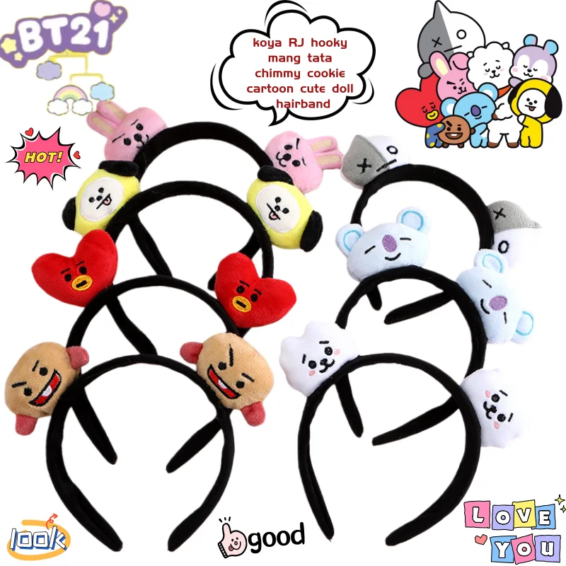Opaska na głowę BT21 Koya RJ Shooky Man Tata Chimmy Cooky Kreatywna Kreskówkowa Urocza Lalka Opaska… Opaska na głowę BT21 Koya RJ Shooky Man Tata Chimmy Cooky Kreatywna Kreskówkowa Urocza Lalka Opaska…