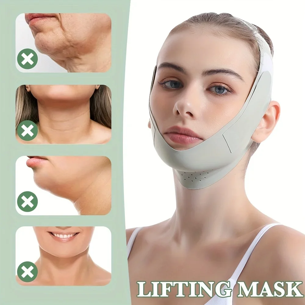 Opaska wyszczuplająca do twarzy wielokrotnego użytku V Line Face Shaper Women Chin Cheek Lift Up Belt Pasek do… Opaska wyszczuplająca do twarzy wielokrotnego użytku V Line Face Shaper Women Chin Cheek Lift Up Belt Pasek do…