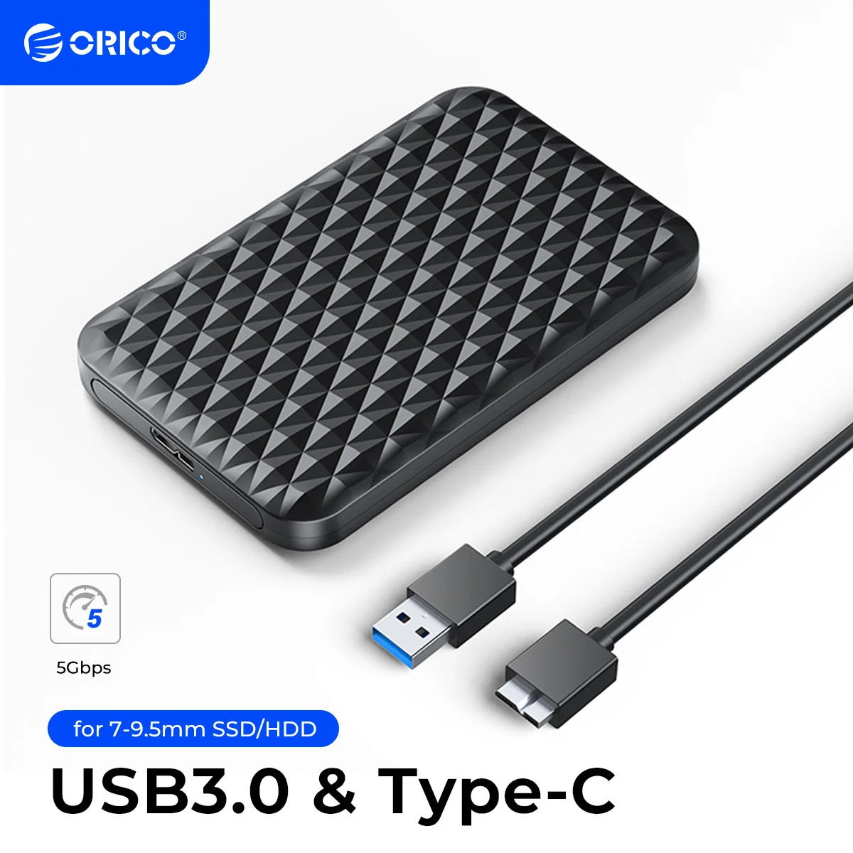 ORICO Zewnętrzna obudowa dysku twardego 2,5″ Obudowa dysku twardego USB 3.0 do SATA 5 Gb/s Obudowa dysku… ORICO Zewnętrzna obudowa dysku twardego 2,5″ Obudowa dysku twardego USB 3.0 do SATA 5 Gb/s Obudowa dysku…