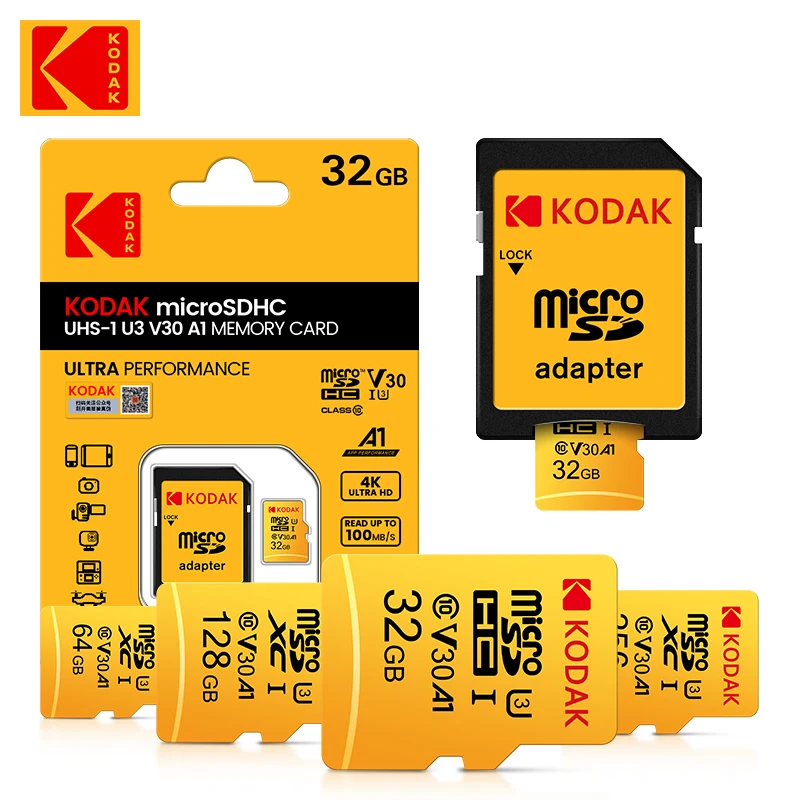 Oryginalna karta pamięci Kodak Micro SD 256GB 128GB 64GB 256GB 32GB Szybka karta pamięci U3 A1 V30 Klasa 10 SD… Oryginalna karta pamięci Kodak Micro SD 256GB 128GB 64GB 256GB 32GB Szybka karta pamięci U3 A1 V30 Klasa 10 SD…