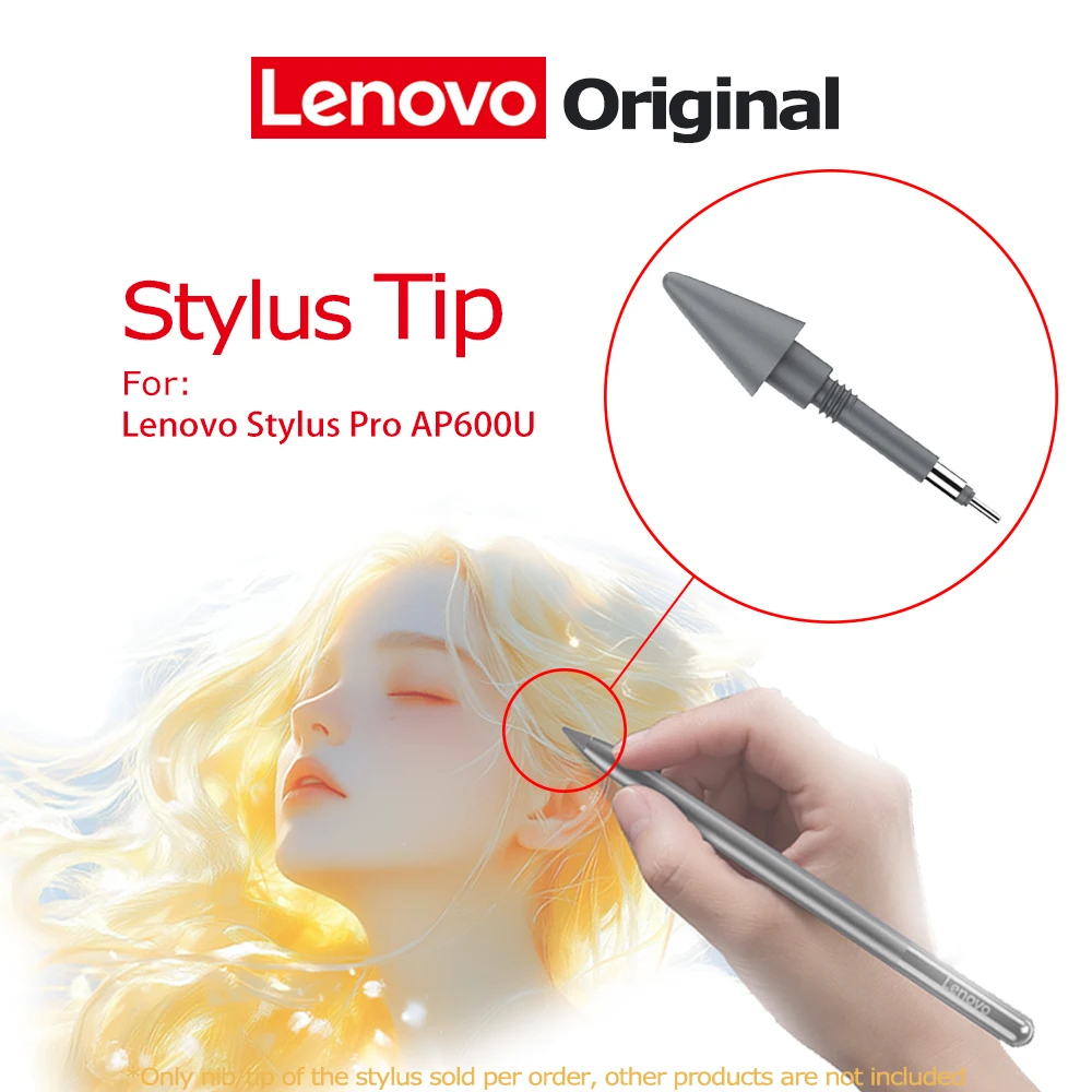 Oryginalna końcówka rysika do Lenovo Yoga Pen Pro 2025 AP600U, zamiennik rysika do pisania, ochrona ekranu…