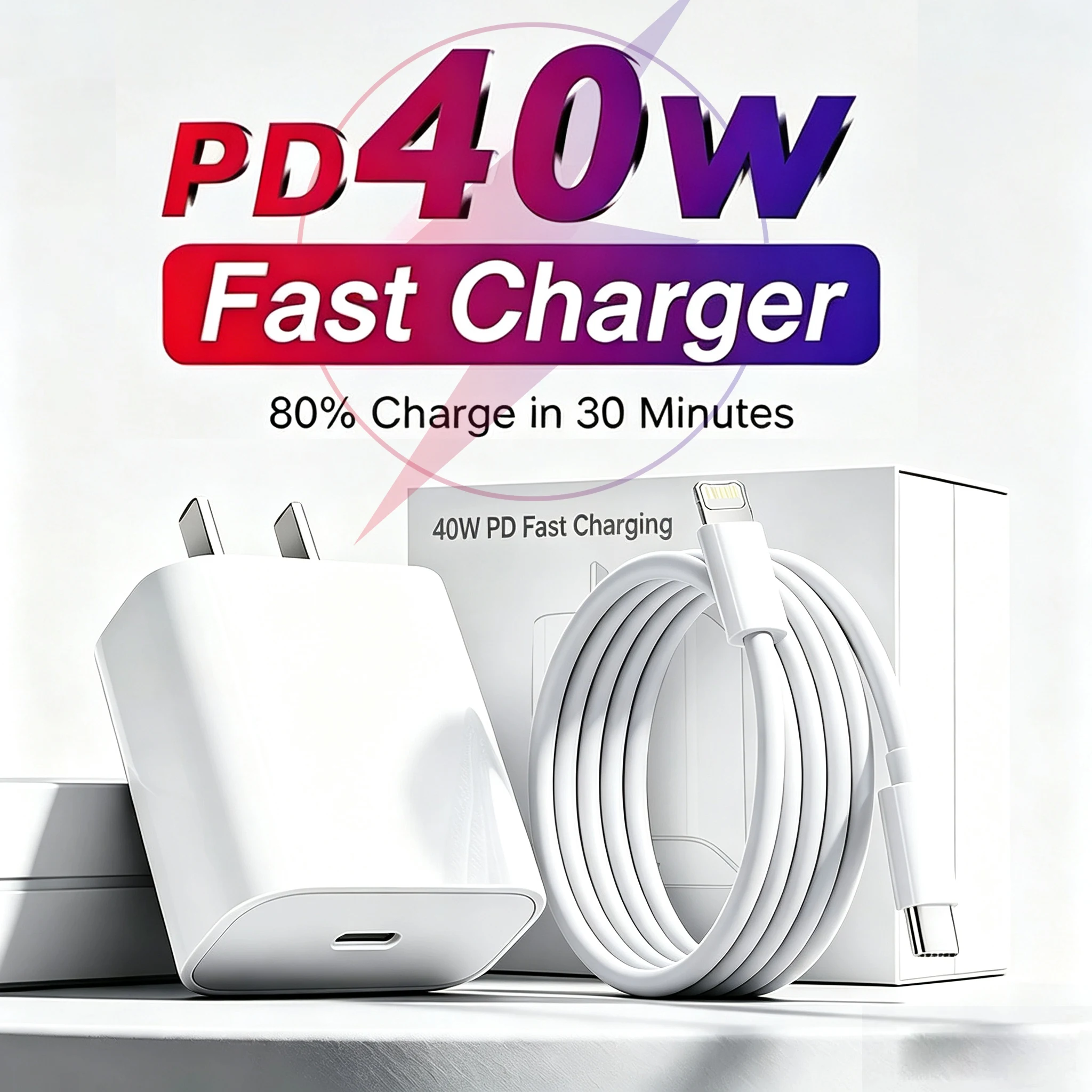 Oryginalna szybka ładowarka PD 40W EU US do iPhone 17 16 15 14 13 11 12 Pro Max Plus Air, kabel USB-C w… Oryginalna szybka ładowarka PD 40W EU US do iPhone 17 16 15 14 13 11 12 Pro Max Plus Air, kabel USB-C w…