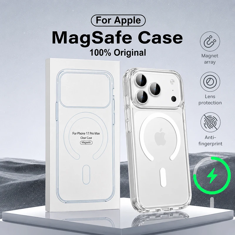 Oryginalne etui na telefon APPLE Magsafe z przezroczystym magnesem do iPhone’a 17 16 15 14 13 12 11 Pro Max… Oryginalne etui na telefon APPLE Magsafe z przezroczystym magnesem do iPhone’a 17 16 15 14 13 12 11 Pro Max…
