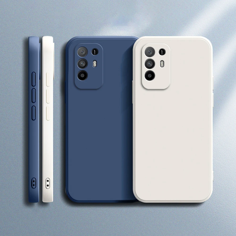 Oryginalne miękkie etui do OPPO A94 A95 5G Coque Camera Protection Thin Square Liquid Silicone Luxury Classic…