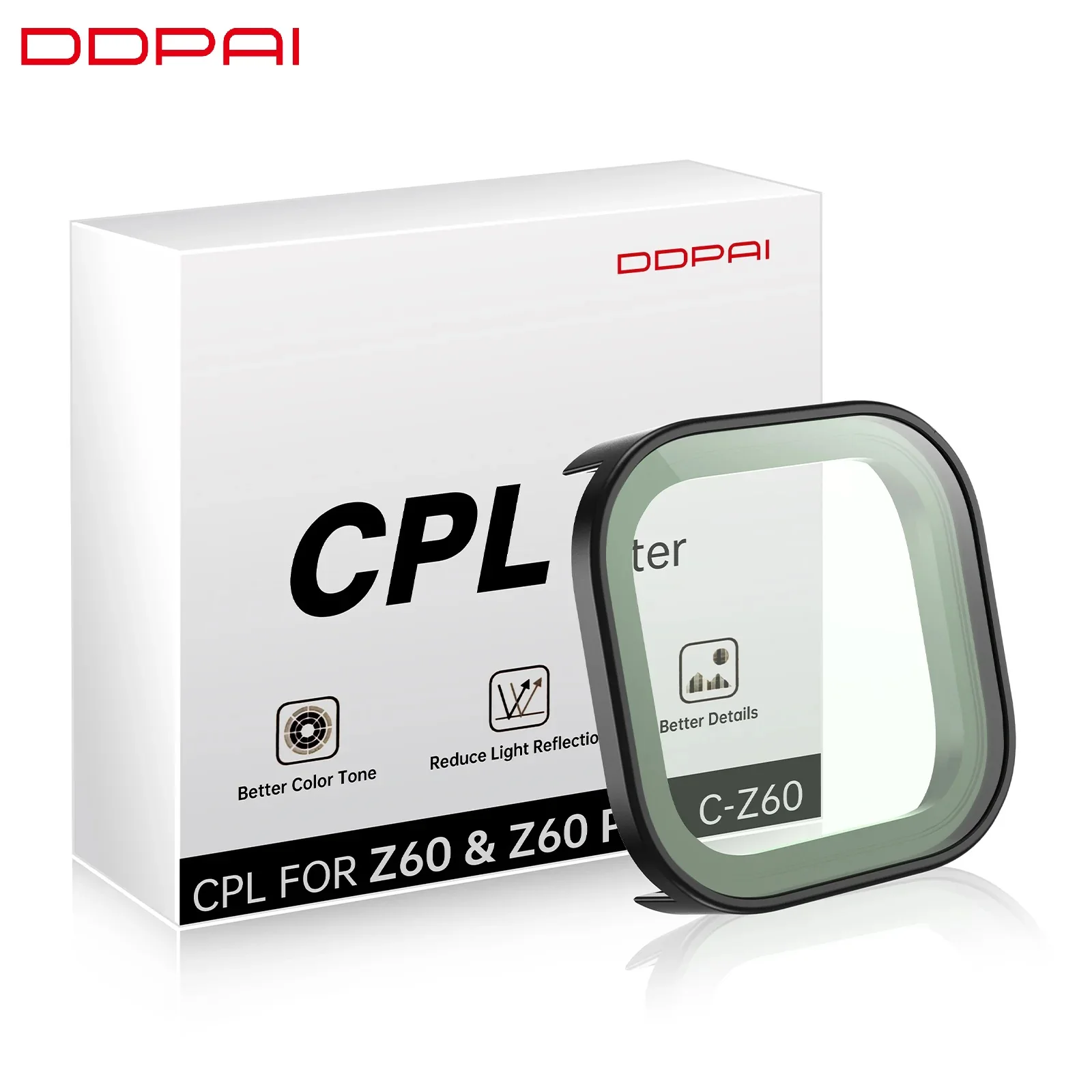 Oryginalny filtr CPL DDPAI do kamer samochodowych ddpai serii Z90/Serii Z60/Serii Z50Pro/N2/N5 z podwójnym… Oryginalny filtr CPL DDPAI do kamer samochodowych ddpai serii Z90/Serii Z60/Serii Z50Pro/N2/N5 z podwójnym…