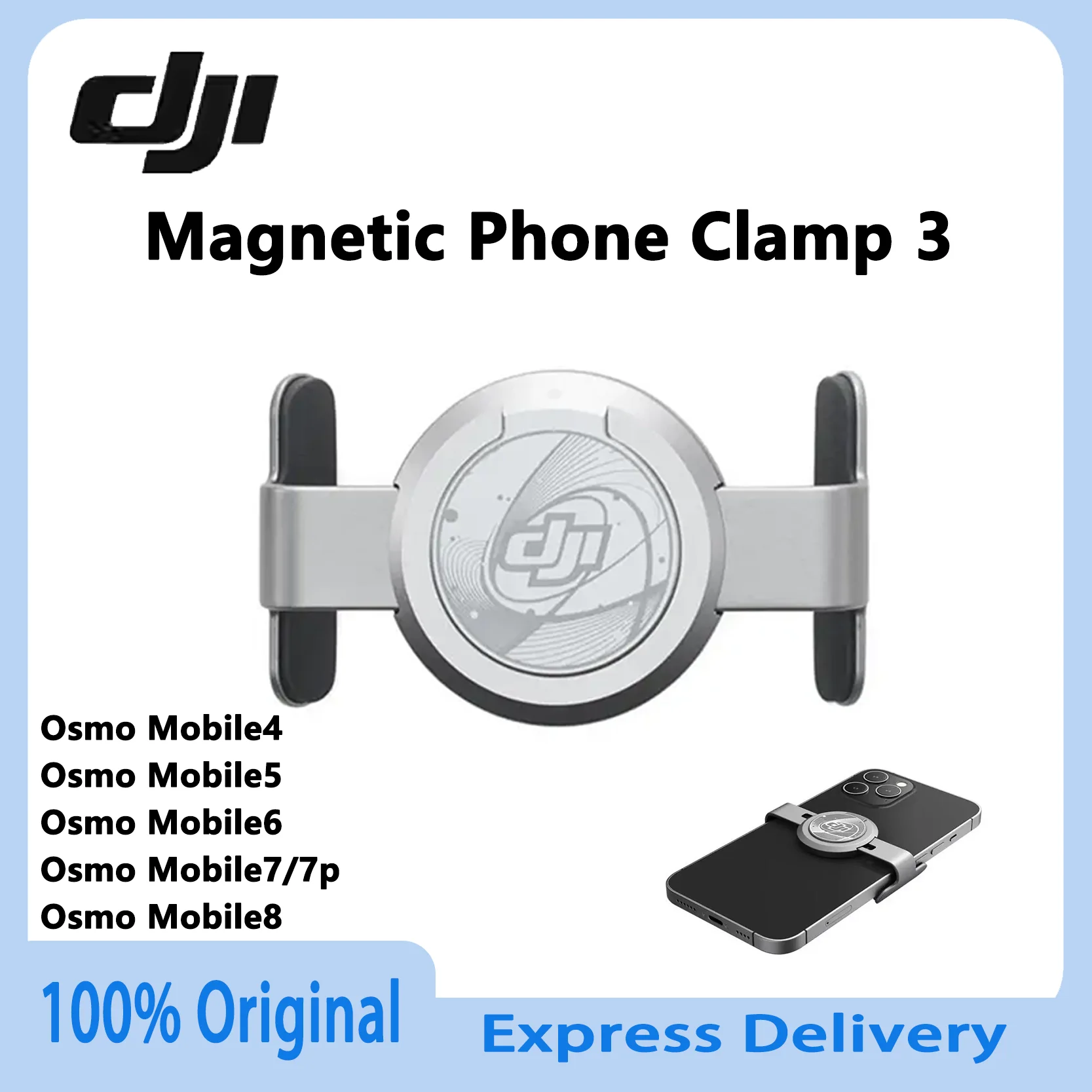 Oryginalny magnetyczny uchwyt na telefon DJI OM 3 do Osmo Mobile 6, Osmo Mobile SE, OM 5, OM 4 SE, OM 4… Oryginalny magnetyczny uchwyt na telefon DJI OM 3 do Osmo Mobile 6, Osmo Mobile SE, OM 5, OM 4 SE, OM 4…