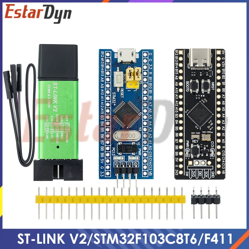 Oryginalny programator pobierania symulatora ST-LINK V2 Oryginalny STM32F103C8T6 STM32 Minimalna płytka…