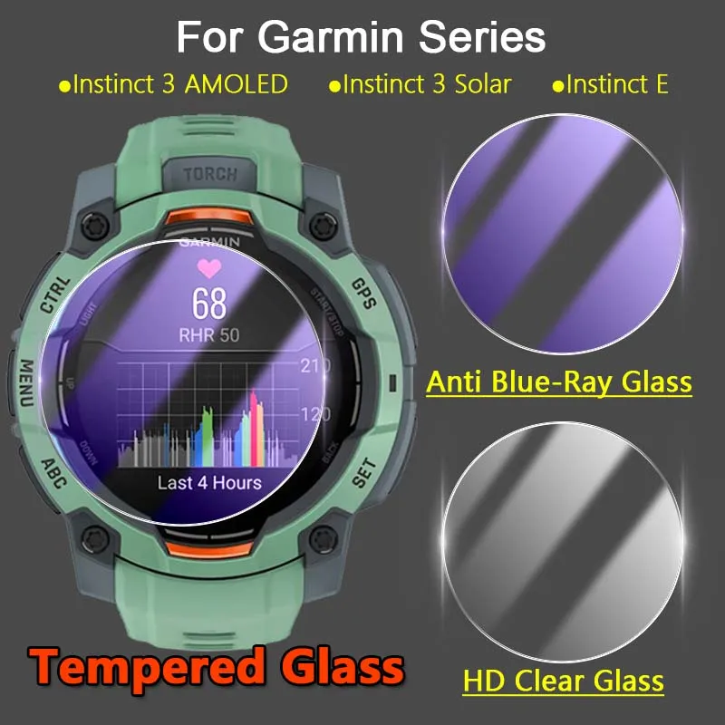 Osłona ekranu do Garmin Instinct 3 E Solar AMOLED 40 45mm 50mm 2.5D Ultra Slim Clear / Anti Blue-Ray 9H Folia…