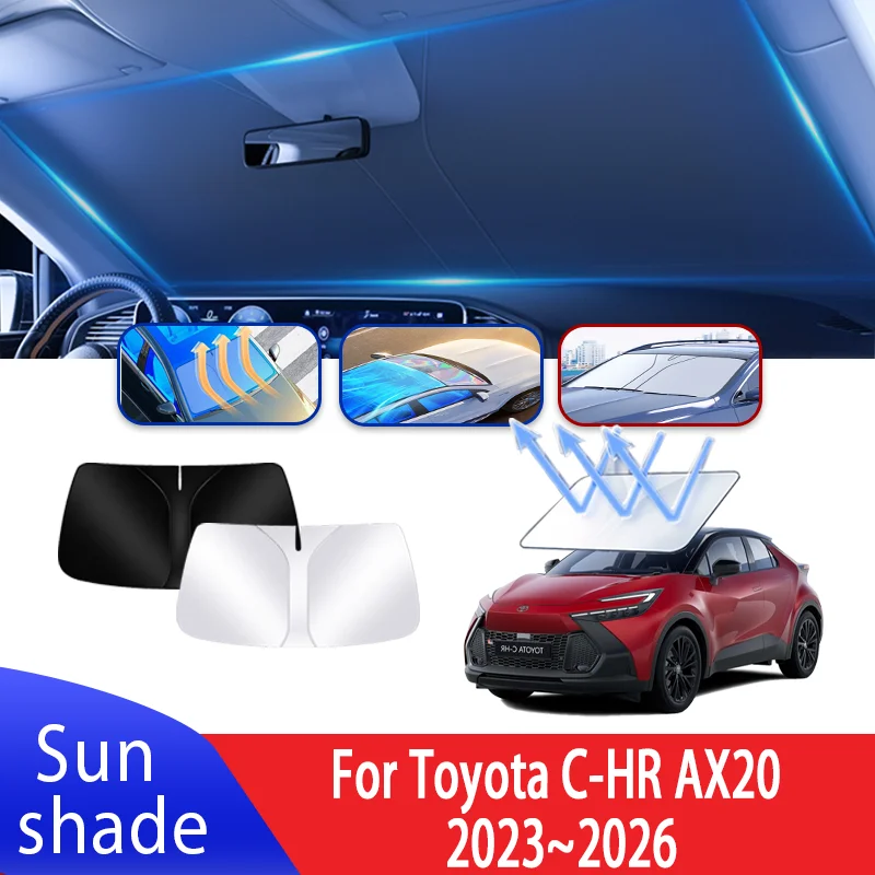 Osłona przeciwsłoneczna do samochodu Toyota C-HR AX20 2023~2026 2024 MK2, automatyczna osłona przedniej szyby… Osłona przeciwsłoneczna do samochodu Toyota C-HR AX20 2023~2026 2024 MK2, automatyczna osłona przedniej szyby…