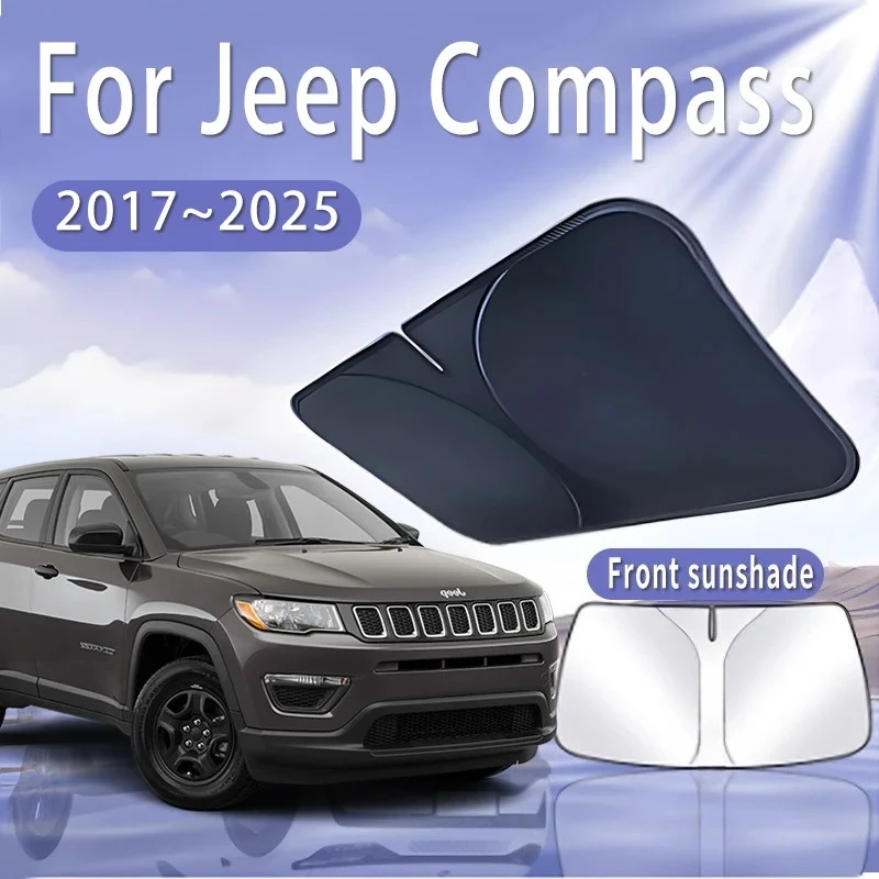 Osłona przeciwsłoneczna na przednią szybę do Jeep Compass 2017~2025 2019 2022 2023 MK2, izolacja termiczna…
