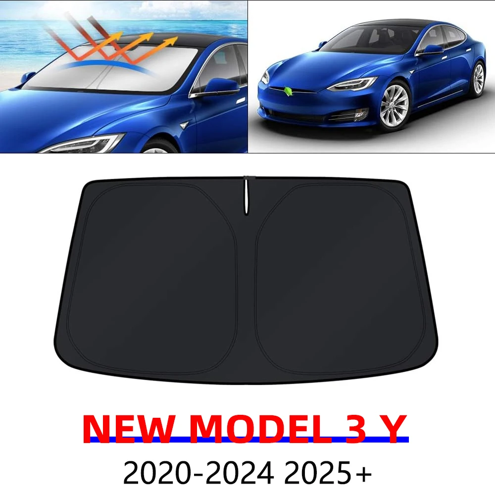 Osłona przeciwsłoneczna na przednią szybę do Tesla Model Y Juniper Model 3 Highland 2025-2020, składana… Osłona przeciwsłoneczna na przednią szybę do Tesla Model Y Juniper Model 3 Highland 2025-2020, składana…