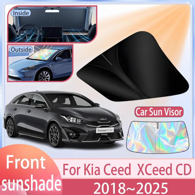 Osłona przeciwsłoneczna na przednią szybę samochodu Kia Ceed XCeed CD 2018~2025 2024 2023 Osłona…